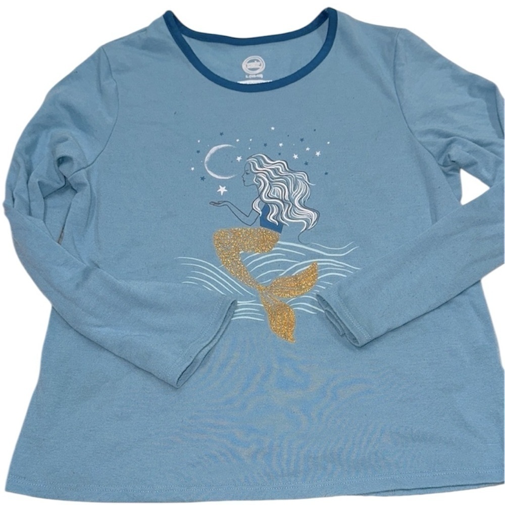 Wonder nation Blue Mermaid Kids Shirt size large